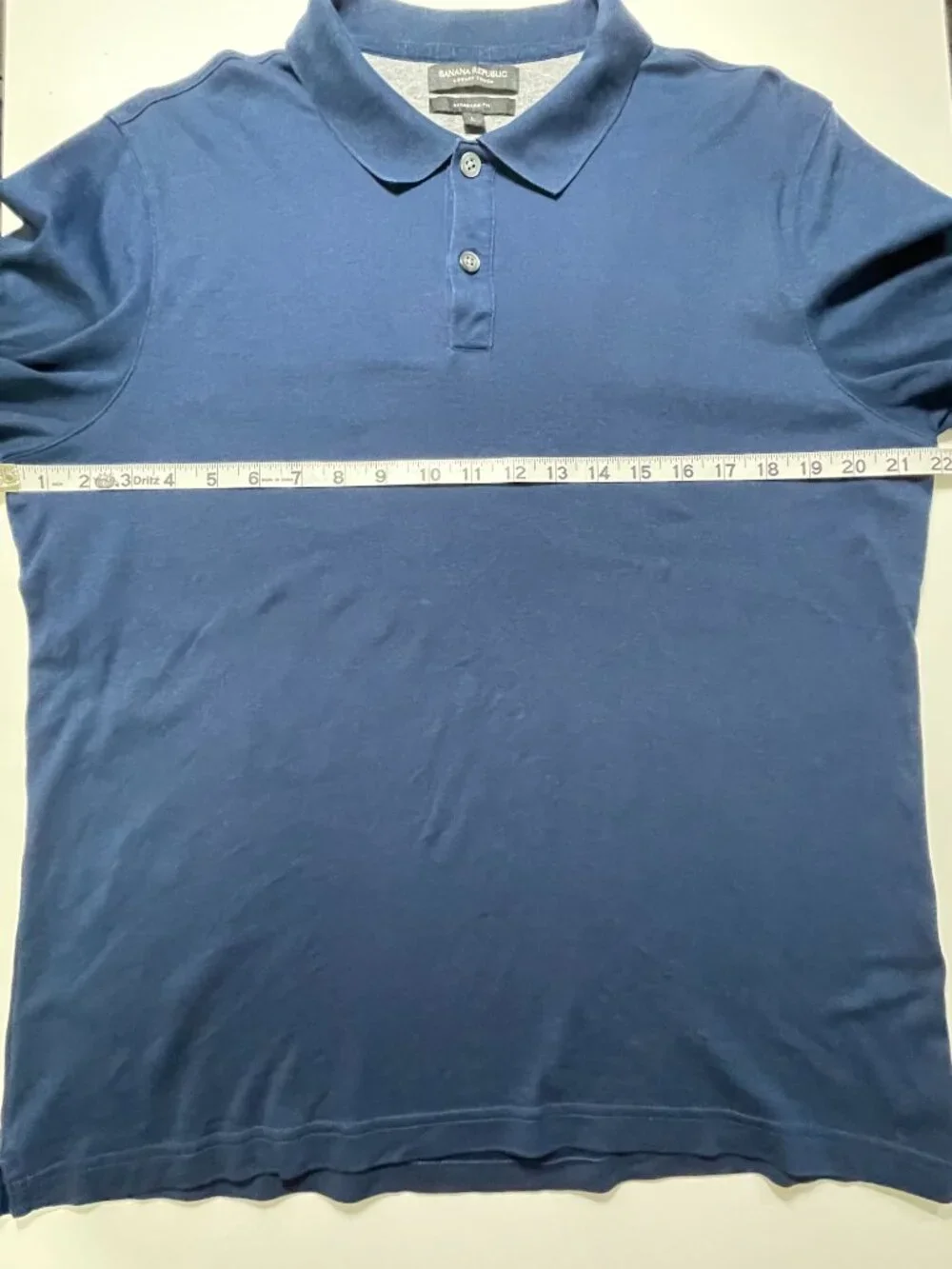 Banana Republic Men’s Navy Luxury Touch Polo Size L Standard Fit Cotton